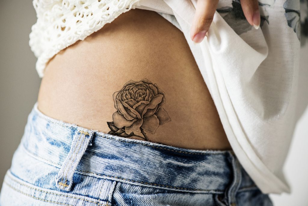 Custom Floral Tattoo Design Small Size  Lara Vinck